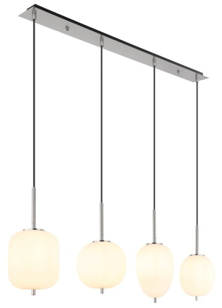 Globo 15345-4NO - Lampadario a sospensione con filo BLACKY I 4xE14/40W/230V