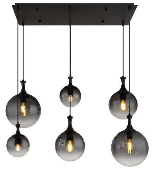 Globo 15885-6H - Lampadario a sospensione con filo DALTON 6xE27/10W/230V