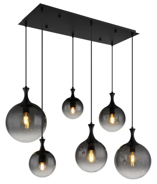 Globo 15885-6H - Lampadario a sospensione con filo DALTON 6xE27/10W/230V