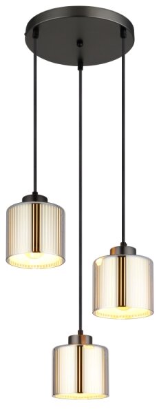 Globo 16056-3HR - Lampadario a sospensione con filo FELICIA 3xE27/60W/230V diametro 33