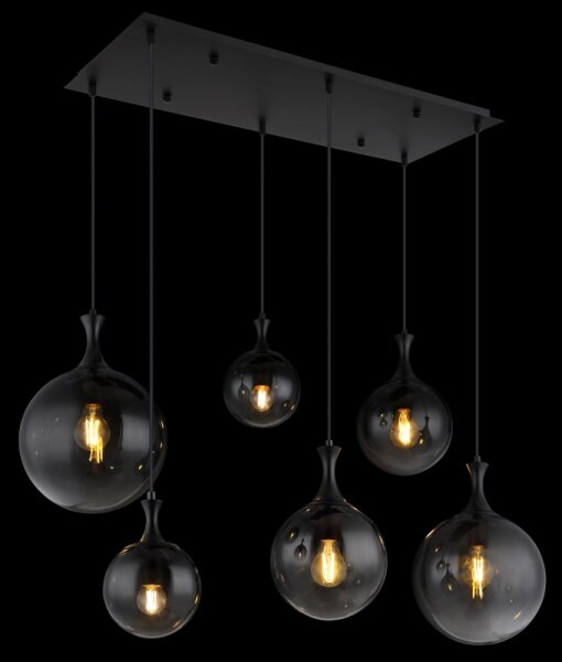 Globo 15885-6H - Lampadario a sospensione con filo DALTON 6xE27/10W/230V