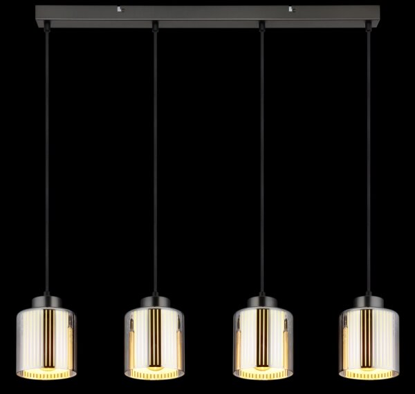 Globo 16056-4H - Lampadario a sospensione con filo FELICIA 4xE27/60W/230V