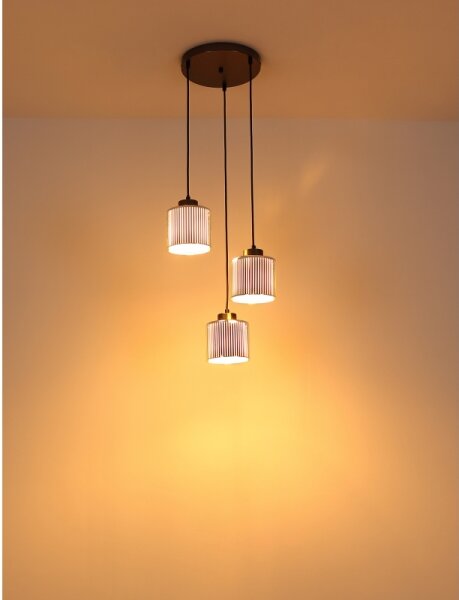 Globo 16056-3HR - Lampadario a sospensione con filo FELICIA 3xE27/60W/230V diametro 33