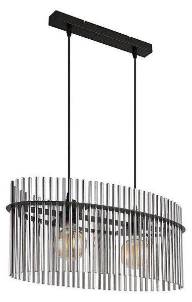 Globo 15698H3 - Lampadario a sospensione con filo GORLEY 2xE27/60W/230V nero