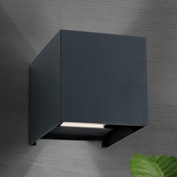 Orion AL 11-1192 - Lampada da parete esterna LED CUBE 2x3W 230V IP54 antr