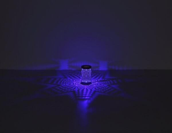 Globo 21018CH - Lampada da tavolo LED RGB touch AMIYAH LED/1W/5V 500mAh marrone