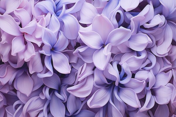 Carta da parati Fiori di giacinto, colore blu-viola, Carta da parati Floreale, w01556 : Uwalls.it