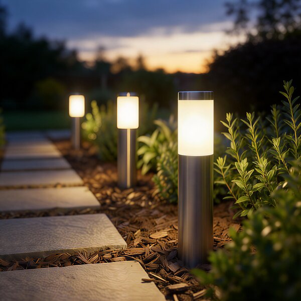 Lampada da esterno moderna in acciaio 45 cm IP44 - Rox
