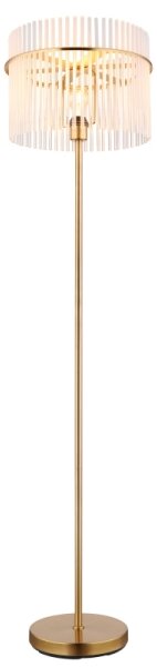 Globo 15698SM - Lampada con piedistallo GORLEY 1xE27/60W/230V oro