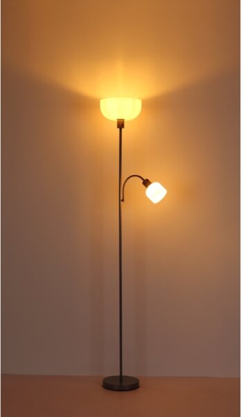 Globo 59947 - Lampada da terra HINTON 1xE27/40W/230V + 1xE14/25W