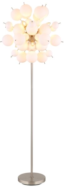 Globo 15633SO - Lampada con piedistallo UDO 6xE14/25W/230V bianco