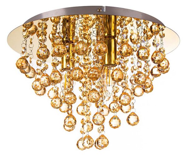 Globo 63040345X - Plafoniera LONDON 3xE14/40W/230V diametro 38 cm oro