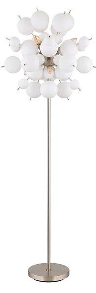 Globo 15633SO - Lampada con piedistallo UDO 6xE14/25W/230V bianco