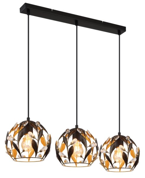 Globo 15759-3H - Lampadario a cavo MIKA 3xE27/40W/230V