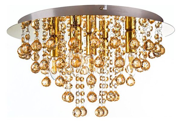 Globo 63040545 - Plafoniera LONDON 5xE14/40W/230V diametro 46 cm oro