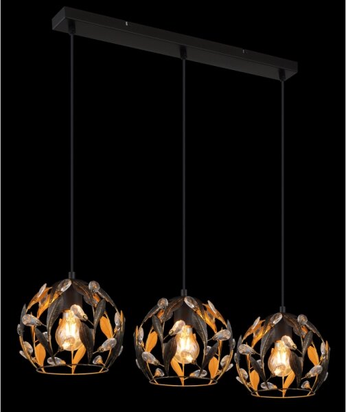 Globo 15759-3H - Lampadario a cavo MIKA 3xE27/40W/230V