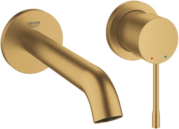 Miscelatore per lavabo a 2 fori ESSENCE proiezione 183 mm cool sunrise spazzolato