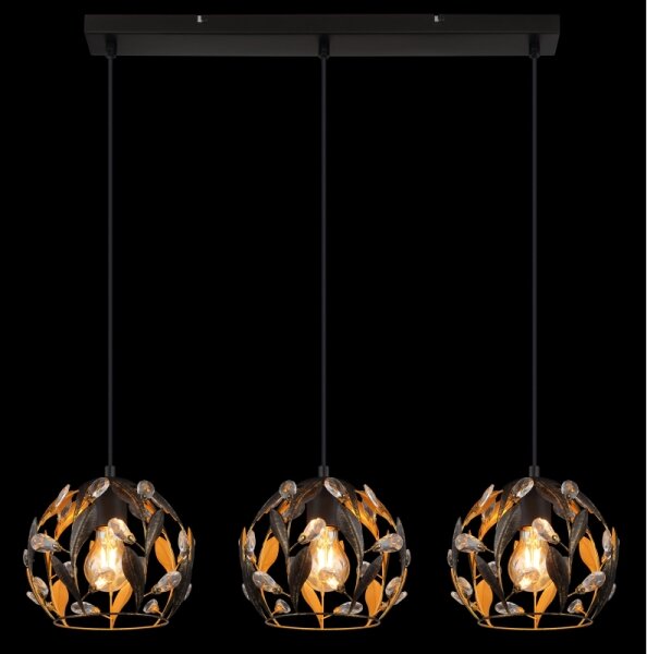Globo 15759-3H - Lampadario a cavo MIKA 3xE27/40W/230V