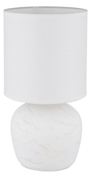 Globo 21739W - Lampada da tavolo MARBLE 1xE14/40W/230V bianco