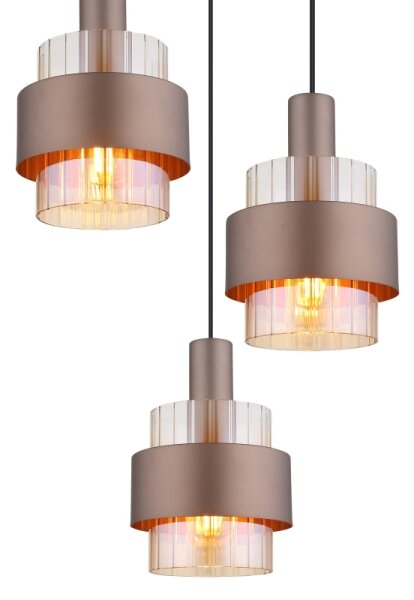Globo 15560-3HA - Lampadario sospeso a cavo MILLEY 3xE27/60W/230V