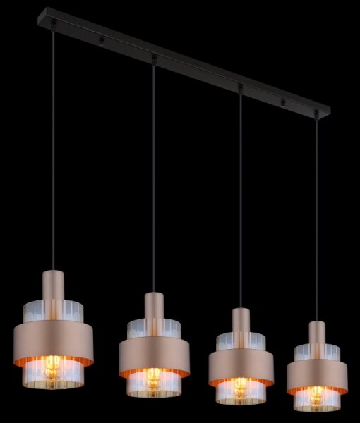 Globo 15560-4HA - Lampadario a sospensione con filo MILLEY 4xE27/60W/230V