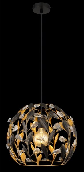 Globo 15759H - Lampadario a sospensione con filo MIKA 1xE27/40W/230V diametro 40 cm