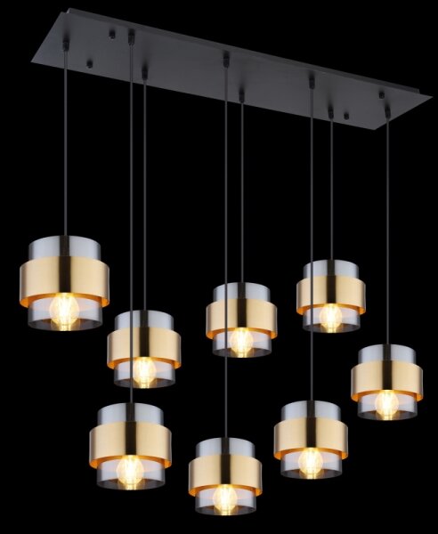 Globo 15560-8H - Lampadario a sospensione con filo MILLEY 8xE27/60W/230V