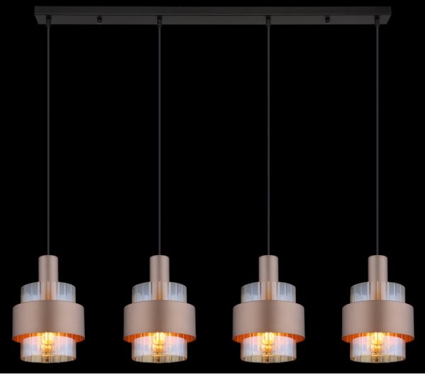 Globo 15560-4HA - Lampadario a sospensione con filo MILLEY 4xE27/60W/230V