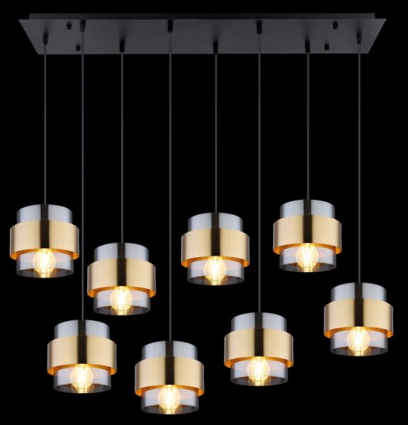 Globo 15560-8H - Lampadario a sospensione con filo MILLEY 8xE27/60W/230V