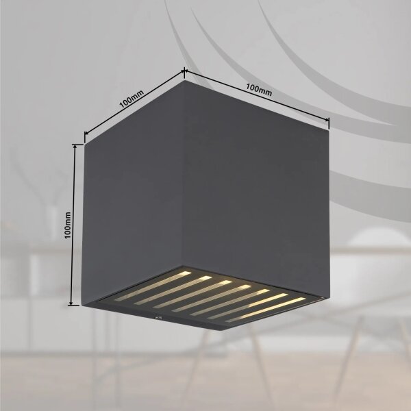 Globo 34156 - Applique per esterni a LED ILLI LED/6W/230V IP54 antracite