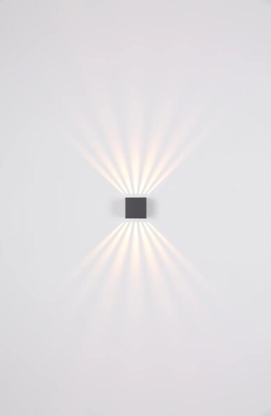 Globo 34156 - Applique per esterni a LED ILLI LED/6W/230V IP54 antracite