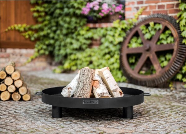 Braciere Tunis 60 cm in Acciaio Naturale - Spessore 2mm, Altezza 20cm, Fatto a Mano, Alta Qualit�, Made in Europe