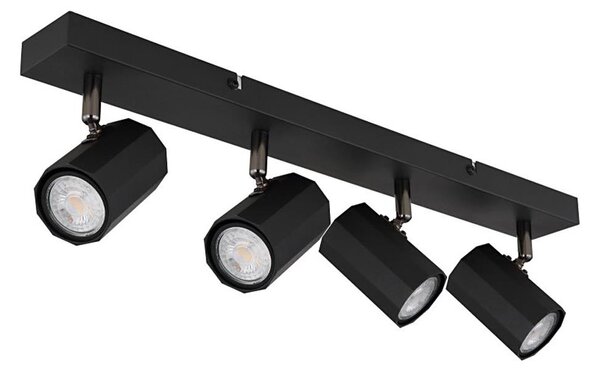 Globo 57918-4B - Faretto JAMES 4xGU10/25W/230V nero