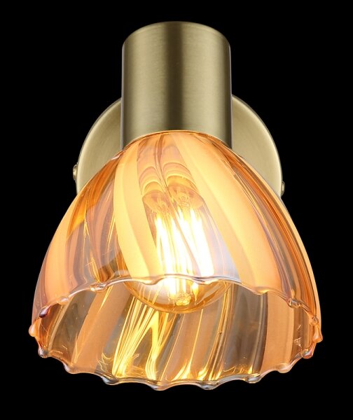 Globo 54315M-1 - Faretto da parete ZACHERY 1xE14/40W/230V oro