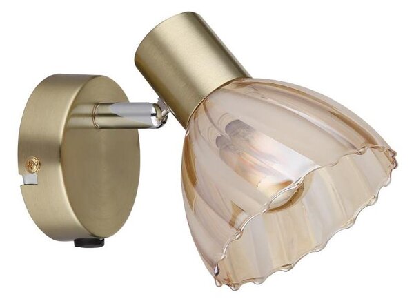 Globo 54315M-1 - Faretto da parete ZACHERY 1xE14/40W/230V oro