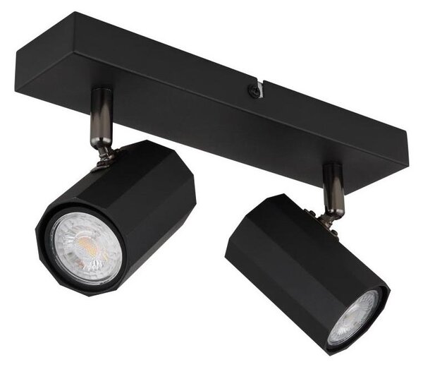 Globo 57918-2B - Faretto JAMES 2xGU10/25W/230V nero