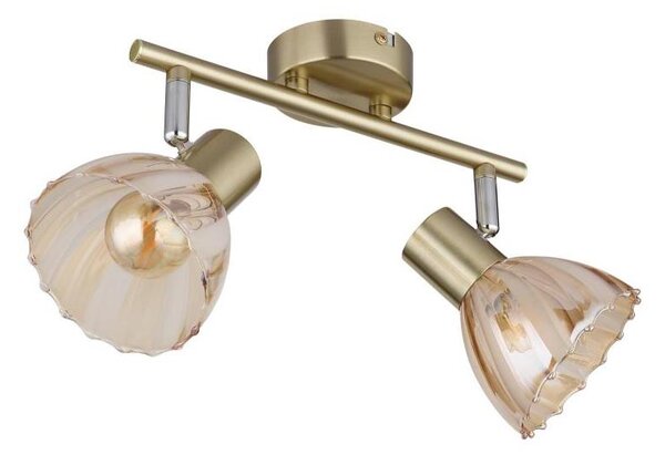 Globo 54315M-2 - Faretto ZACHERY 2xE14/40W/230V oro