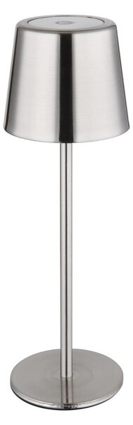 Globo 58482N-LED Lampada da tavolo dimmerabile a sfioramento ricaricabile VANCOUVER 2W/3,7V 2200mAh cromato lucido