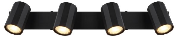 Globo 57918-4B - Faretto JAMES 4xGU10/25W/230V nero