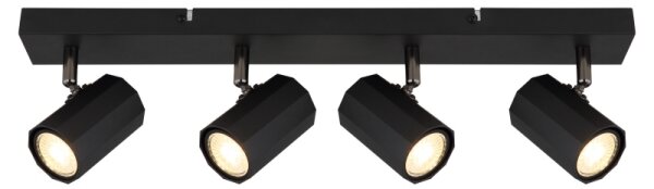 Globo 57918-4B - Faretto JAMES 4xGU10/25W/230V nero