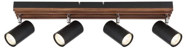 Globo 57909-4 - Faretto KAYDEN 4xGU10/25W/230V nero