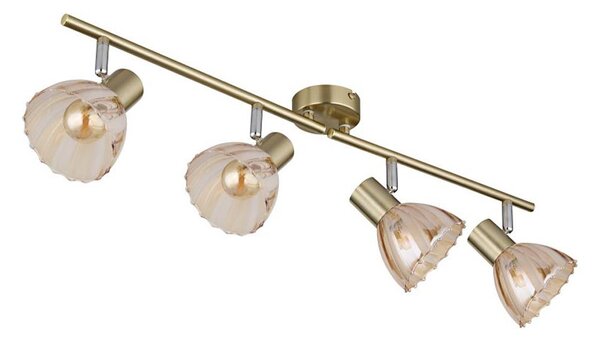 Globo 54315M-4 - Faretto ZACHERY 4xE14/40W/230V oro