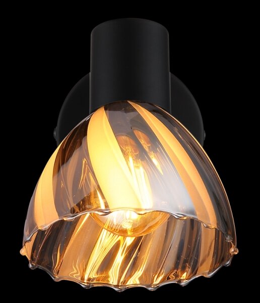 Globo 54315S-1 - Faretto da parete ZACHERY 1xE14/40W/230V nero