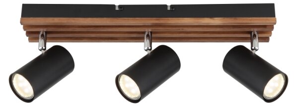 Globo 57909-3 - Faretto KAYDEN 3xGU10/25W/230V nero