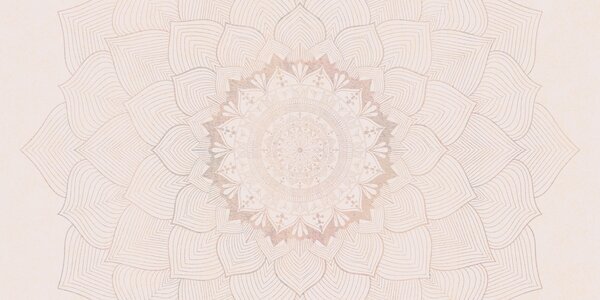 Carta da parati Mandala rotondo, carta da parati per lo spazio yoga o per armonizzare lo spazio personale., Fotomurali Ombre, w01088 : Uwalls.it