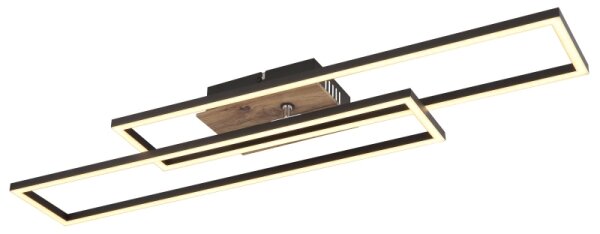 Globo 67208-30 - Plafoniera LED DAKARI LED/30W/230V 3000K 60x80 cm nero