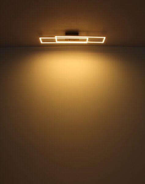 Globo 67208-30 - Plafoniera LED DAKARI LED/30W/230V 3000K 60x80 cm nero