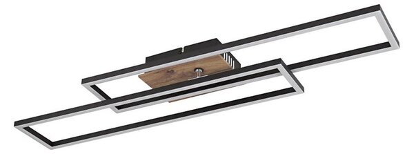 Globo 67208-30 - Plafoniera LED DAKARI LED/30W/230V 3000K 60x80 cm nero