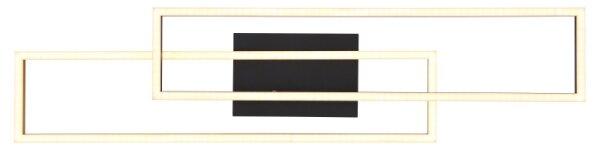 Globo 67208-30G -Plafoniera LED DAKARI 30W/230V 3000K 60x80 cm nero/oro