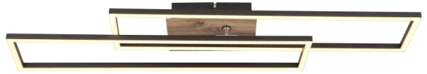 Globo 67208-30 - Plafoniera LED DAKARI LED/30W/230V 3000K 60x80 cm nero